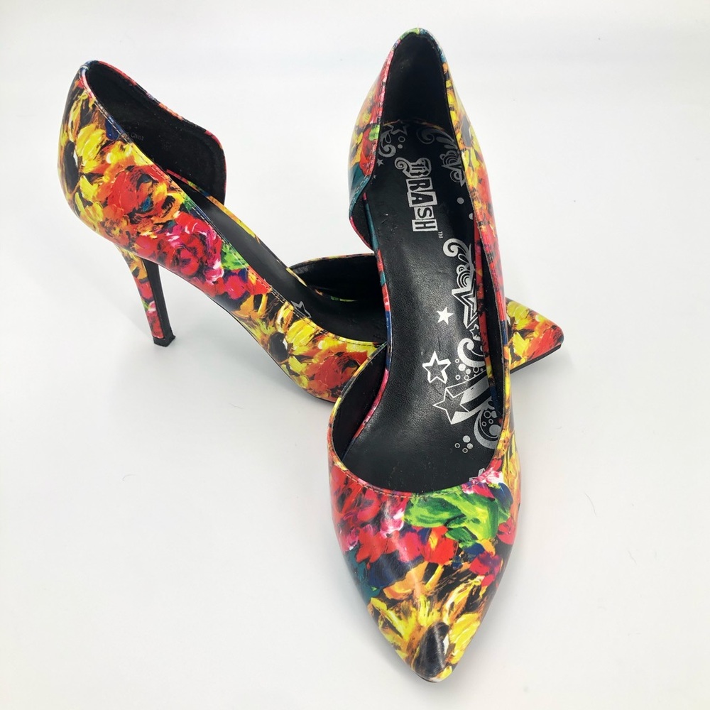 🌟3/$30🌟 Trash & Luxury Floral 3.5” Pumps